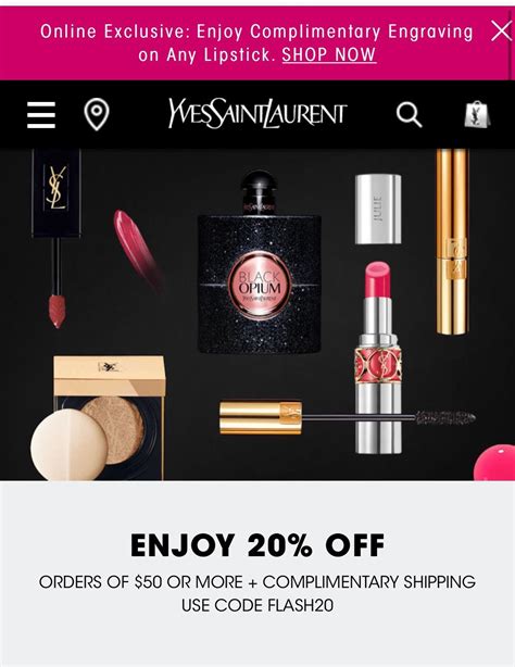 ysl 20 off